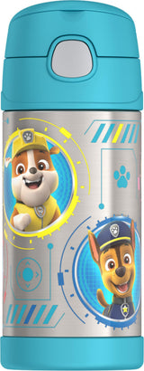 THERMOS FUNTAINER Water Bottle with Straw - 12 Ounce - Kids Stainless Steel Vacuum Insulated Water Bottle with Lid