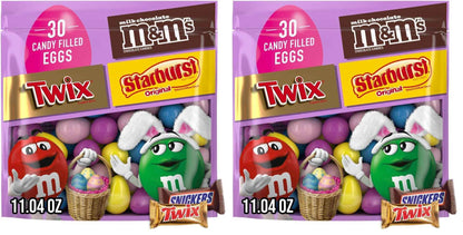 M&M'S, SKITTLES Original, SNICKERS, MILKY WAY & STARBURST Chocolate and Fruity Easter Candy for Easter Baskets and Eggs, 27.27 Ounce Bag