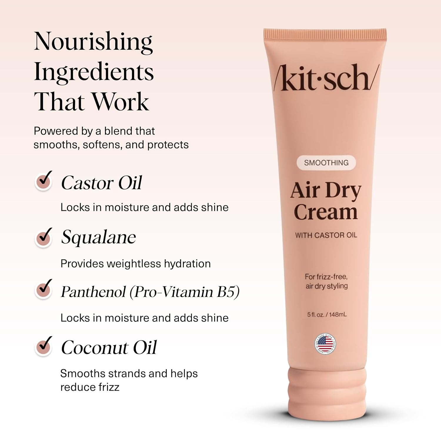 Kitsch_Smoothing_Air_Dry_Cream_for_Hair_–_Frizz_Control_Hair_Care_Product_with_Castor_Oil_&_Coconut_Oil_–_Weightless_Styling_Cream_-_Enhances_Natural_Texture_Appearance_|_Ideal_Gifts_for_Women_–_5_oz