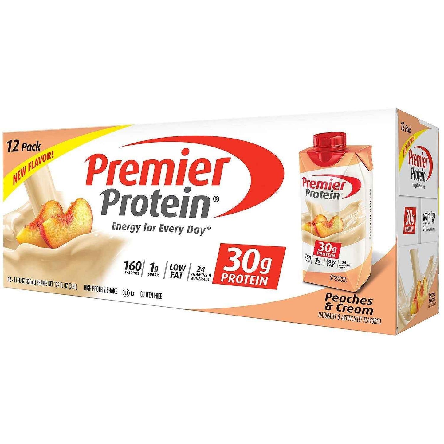 Premier Protein Shake, 30g Protein, No Added Sugar, 24 Vitamins & Minerals to Support Immune Health, Gluten-Free, 11 fl oz