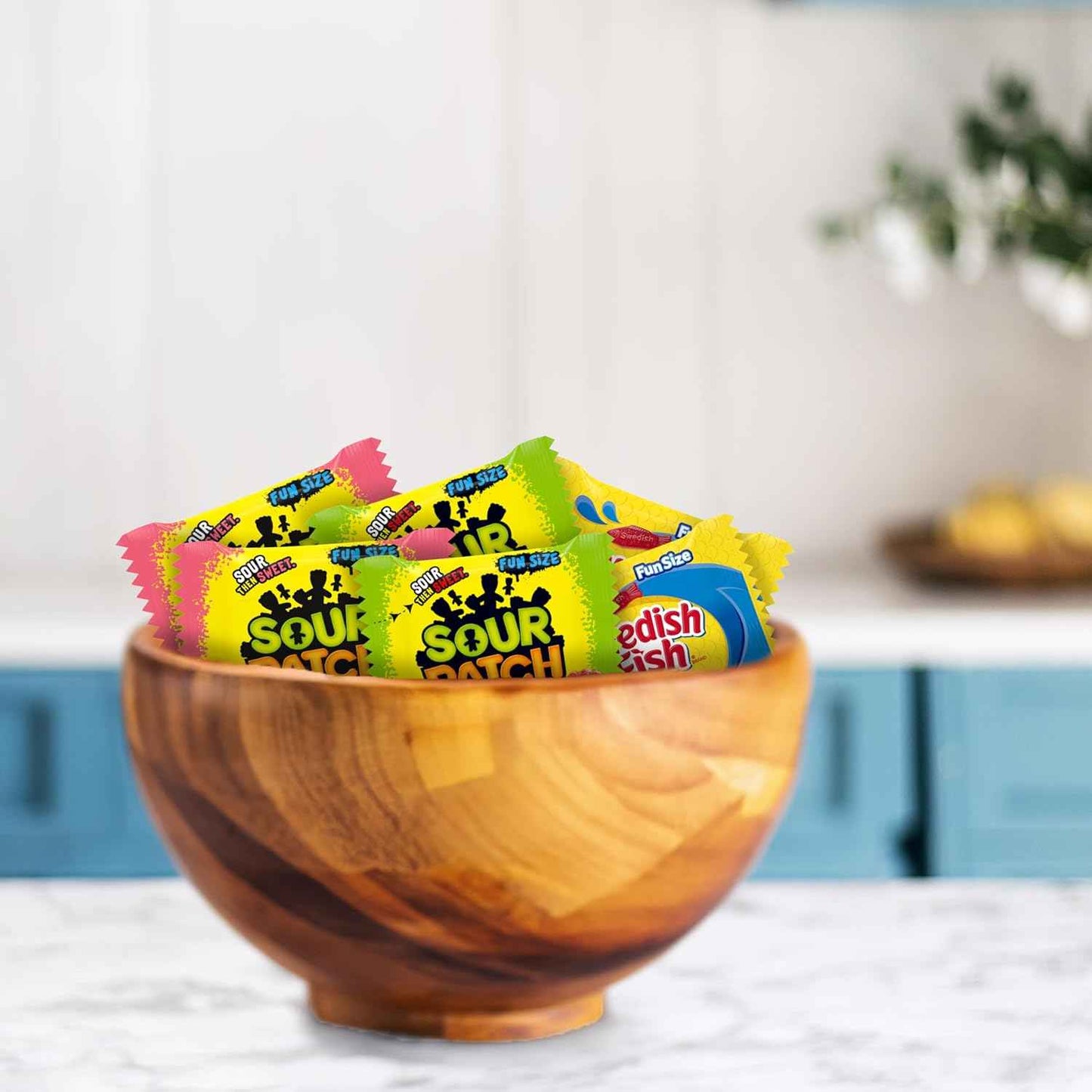 SOUR PATCH KIDS and SWEDISH FISH Mini Soft & Chewy Candy Variety Pack, Bulk Candy, 80 Treat-Size Snack Packs
