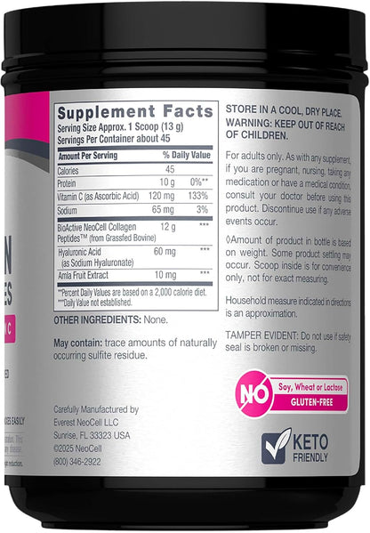 NeoCell_Super_Collagen_Powder,_Collagen_Plus_includes_Vitamin_C_&_Hyaluronic_Acid,_Promotes_Healthy_Hair,_Beautiful_Skin,_&_Nail_Support,_Collagen_Type_1_&_3,_12g_Collagen_per_Serving,_20.6_Oz