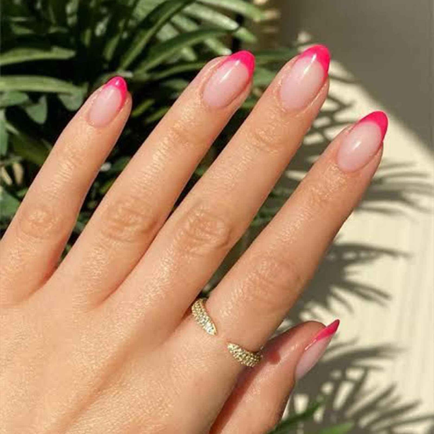 modelones French Tip Press On Nails, Short Oval Fake Nails Press Ons with Nail Glue, Adhesive Tabs, Nail File, Prep Pad, Manicure Stick, 32Pcs 16 Sizes, Nude, Spring Women Girl Gift