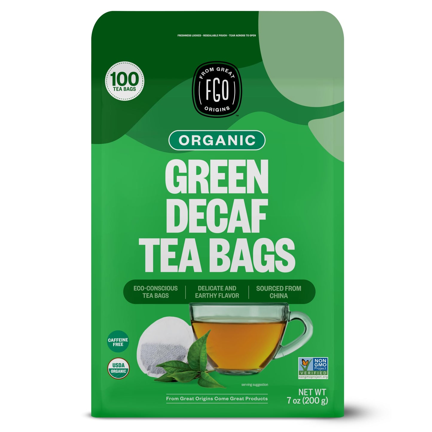 Green Tea (Decaf) - 100 Count (Pack of 1)
