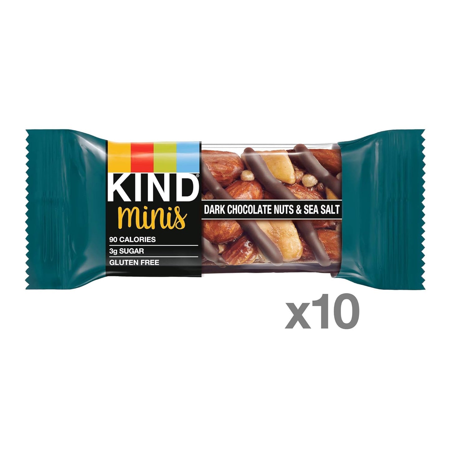 KIND_Minis,_Dark_Chocolate_Nuts_&_Sea_Salt,_Healthy_Snacks,_Gluten_Free,_Low_Calorie_Snacks,_Low_Sugar,_10_Count