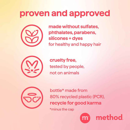 Method Repairing Shampoo, Island Mist - Nourishes Hair and Restores Damaged Strands - Sulfate Free, Color Safe - 14 oz