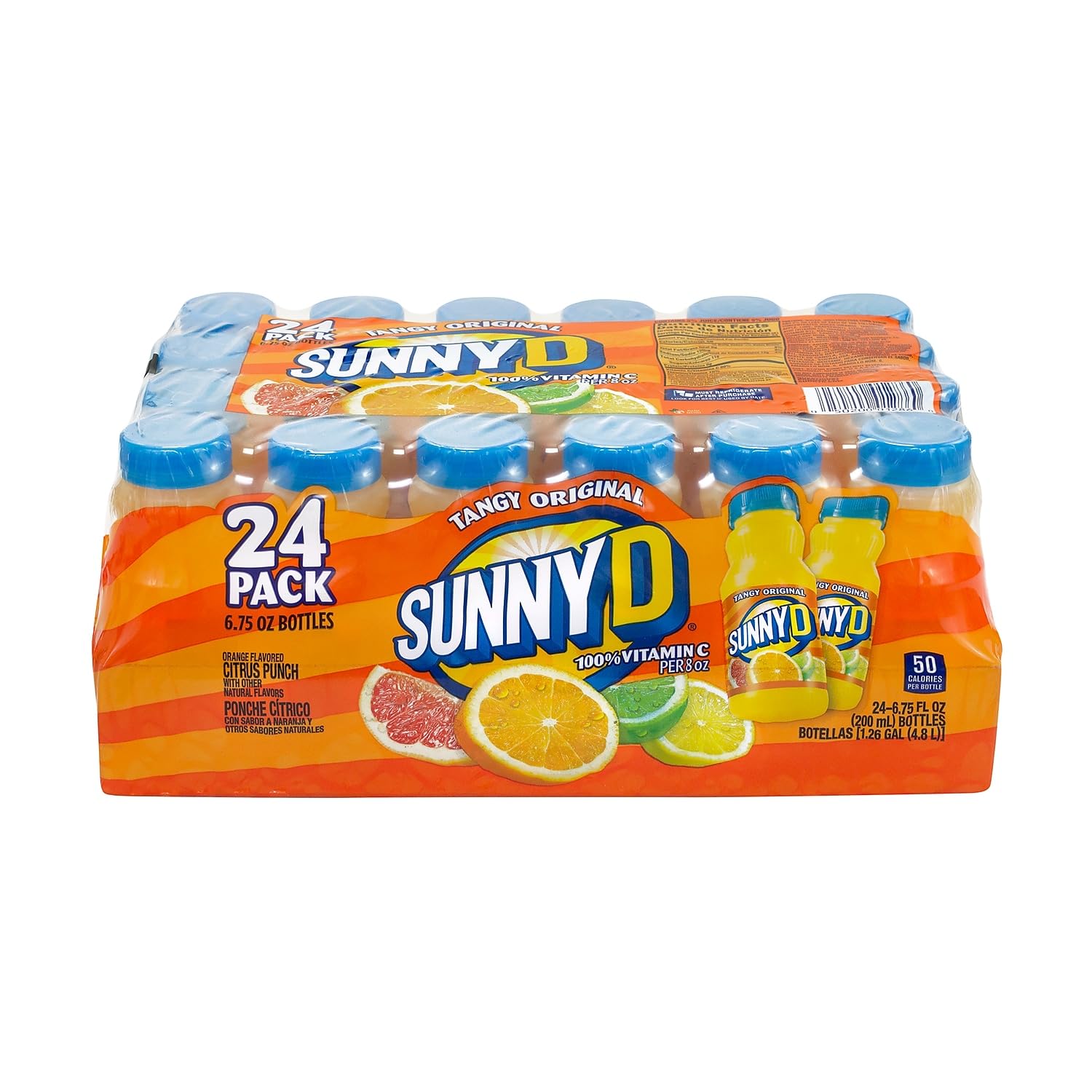 Sunny_Delight_Tangy_Original_Orange_Flavored_Citrus_Punch,_6.75_oz.,_24/Pack_(01286)