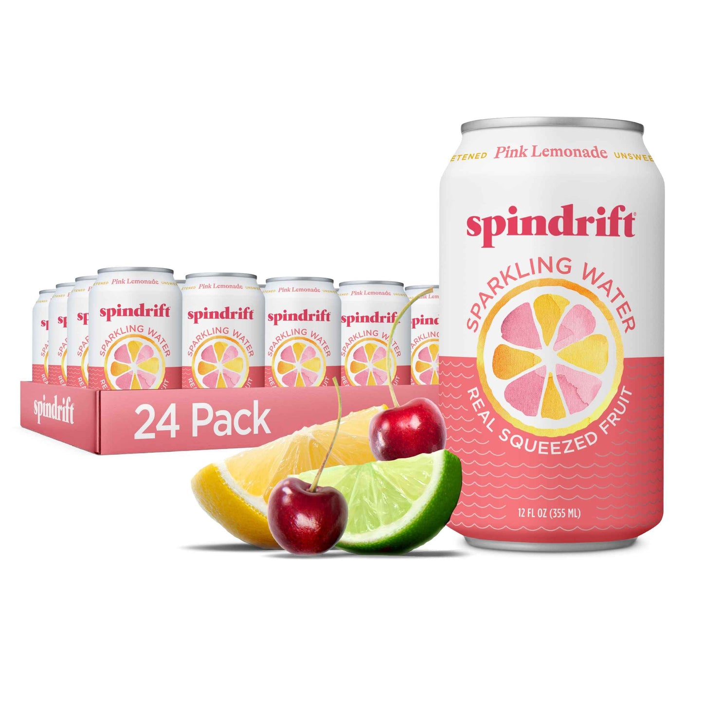 Spindrift Sparkling Water, Made with Real Squeezed Fruit, 12 Fl Oz Cans