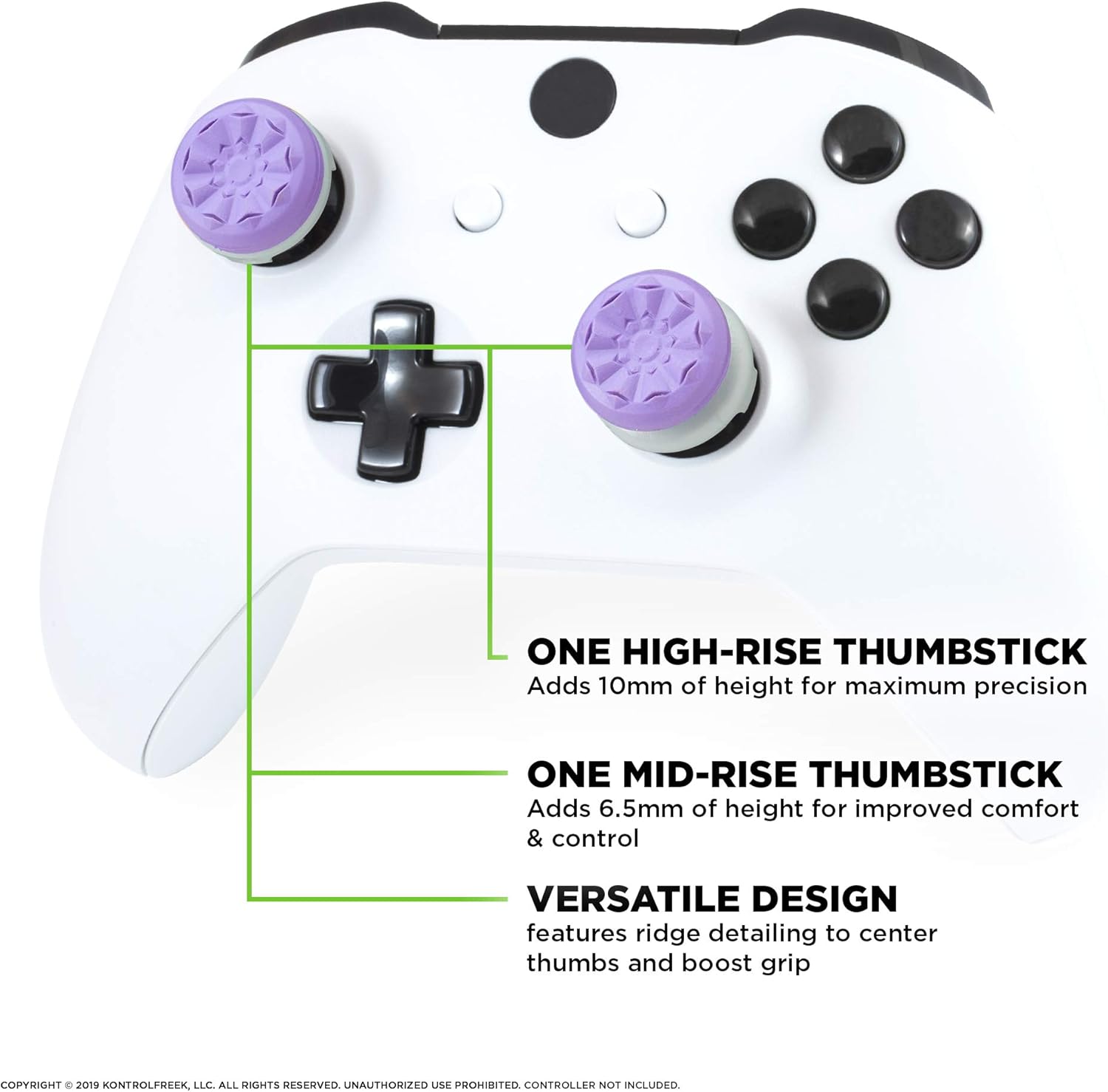 KontrolFreek_FPS_Freek_Galaxy_Purple_for_Xbox_One_and_Xbox_Series_X_Controller_|_2_Performance_Thumbsticks_|_1_High-Rise,_1_Mid-Rise_|_Purple