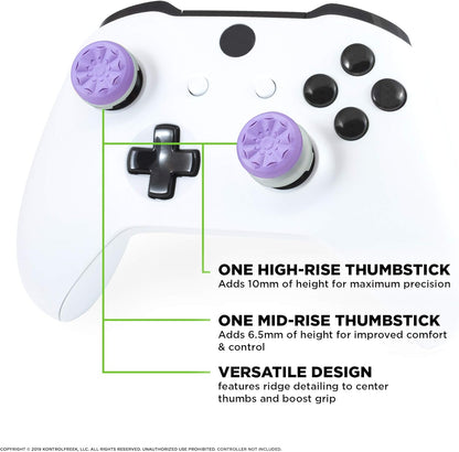 KontrolFreek_FPS_Freek_Galaxy_Purple_for_Xbox_One_and_Xbox_Series_X_Controller_|_2_Performance_Thumbsticks_|_1_High-Rise,_1_Mid-Rise_|_Purple