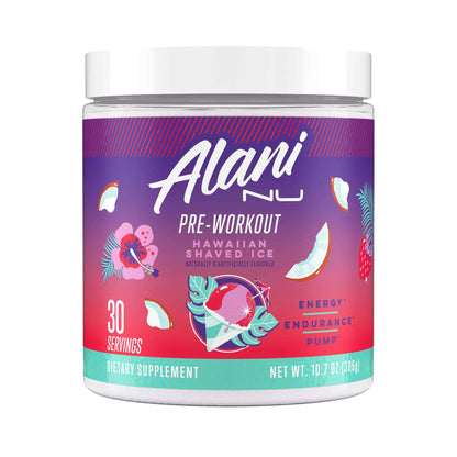 Alani Nu Pre Workout Powder | Amino Energy Boost | Endurance Supplement | Sugar Free | 200mg Caffeine | L-Theanine, Beta-Alanine, Citrulline | 30 Servings