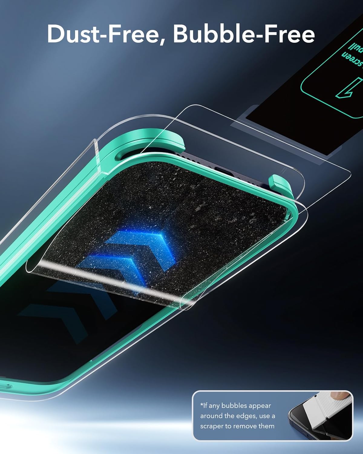 ESR_3_Pack_9H+_Glass_for_iPhone_17_Pro_Max_Privacy_Screen_Protector,_[Military_Grade_Shatterproof_&_Highly_Durable]_Armorite_Anti-spy_Tempered_Glass_with_UltraFit_Tray