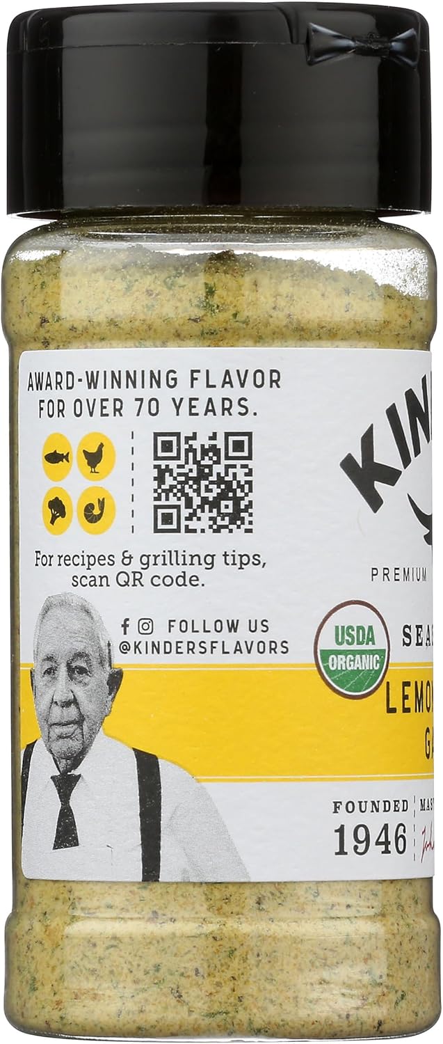 KINDERS_Organic_Lemon_Butter_Garlic_Seasoning,_3.3_OZ
