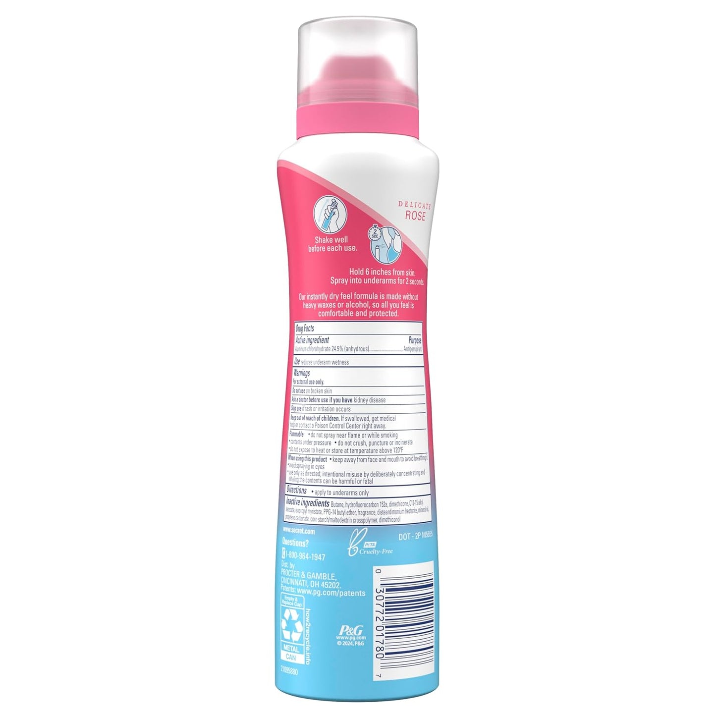 Secret_Dry_Spray_Antiperspirant_Deodorant_for_Women,_48hr_Weightless_Sweat_&_Odor_Protection,_Gentle_on_Skin,_Wild_Rose_&_Argan_Oil_Scent,_4.1_oz