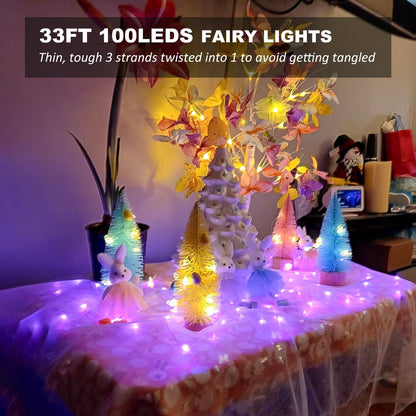 Fairy_Lights_USB_Plug_in_33ft_100LEDs_with_Remote,_Warm_White_16_Color_Changing_Light_Twinkle_Firefly_String_Lights_for_Bedroom_Party_Wedding_Christmas_Tapestry,_Multicolor_Colors