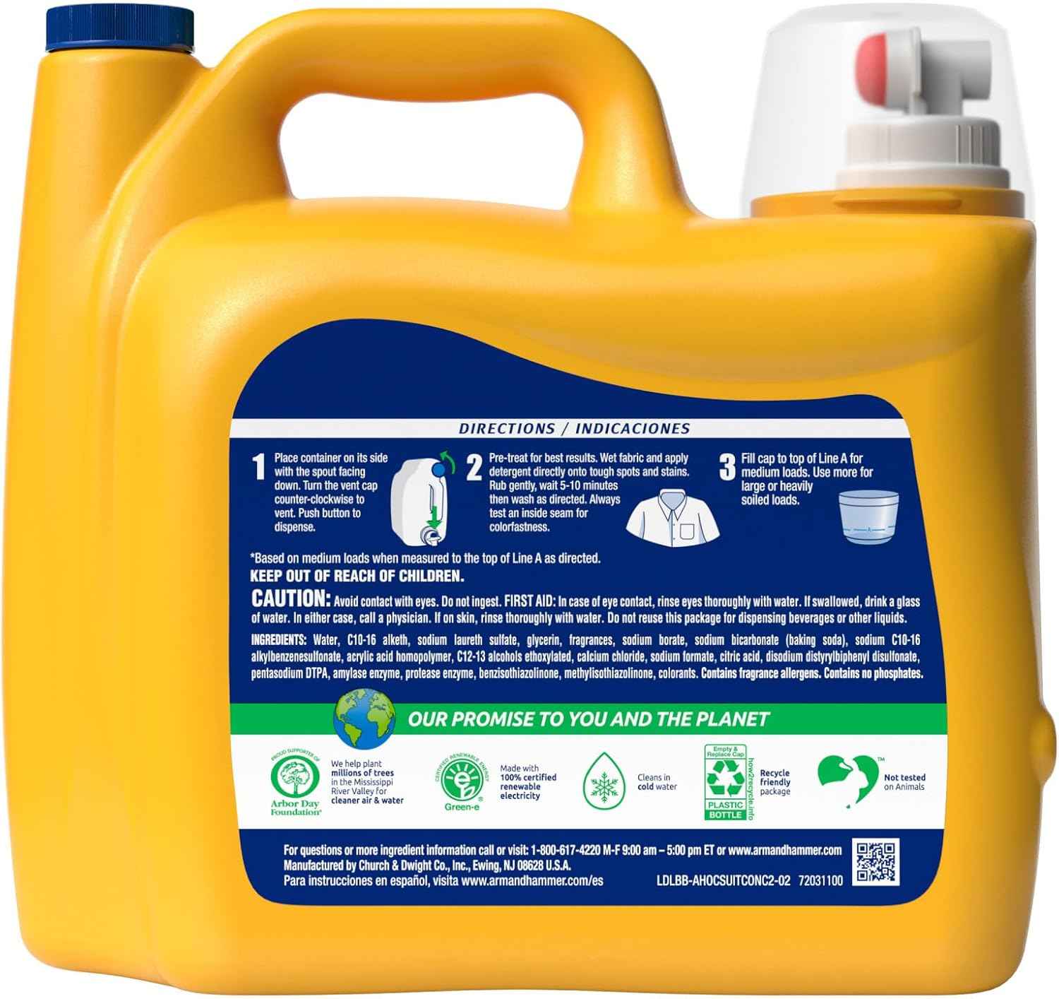 ARM & HAMMER Plus OxiClean Odor Blasters, Liquid Laundry Detergent