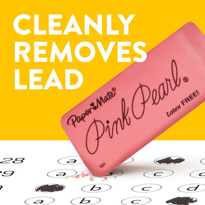 Paper_Mate_Erasers,_Pink_Pearl,_12_Count_-_Latex_Free_and_Smudge_Resistant,_Back_to_School,_Teacher_Supplies