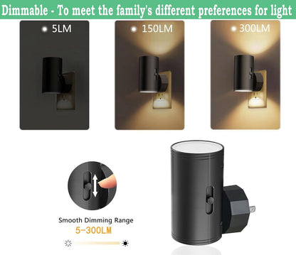 GEPLAD_4_Pack_LED_Night_Light,_Plug_Into_Wall,_Dusk_to_Dawn_Sensor,_Soft_White_3000K,Uplight_&_Downlight,_for_Bedroom,_Stairway,_Hallway,Bathroom_Dimmable