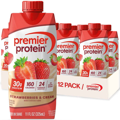 Premier Protein Shake, 30g Protein, No Added Sugar, 24 Vitamins & Minerals to Support Immune Health, Gluten-Free, 11 fl oz
