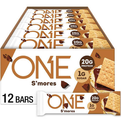 ONE Protein Bars, Gluten Free with 20g Protein and 1g Sugar, Pantry Staples, 2.12 oz