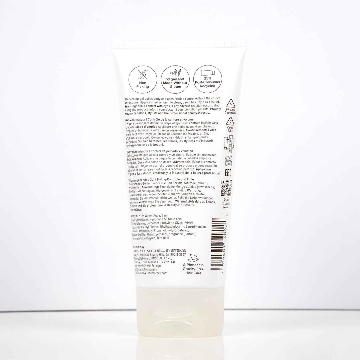 Paul Mitchell Extra-Body Sculpting Gel, Adds Fullness + Styling Control, For Fine Hair