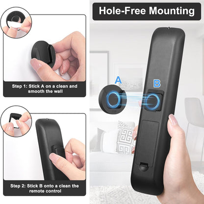 Magnetic_Remote_Control_Holder_Wall_Mount,_4_Pack_TV_Remote_Control_Holder_for_Fan/Air_Conditioner,_Self-Adhesive_Bedside_Caddy_for_TV_Backside/Bedroom/Office/RV_Home_Organizer_Storage(Black)