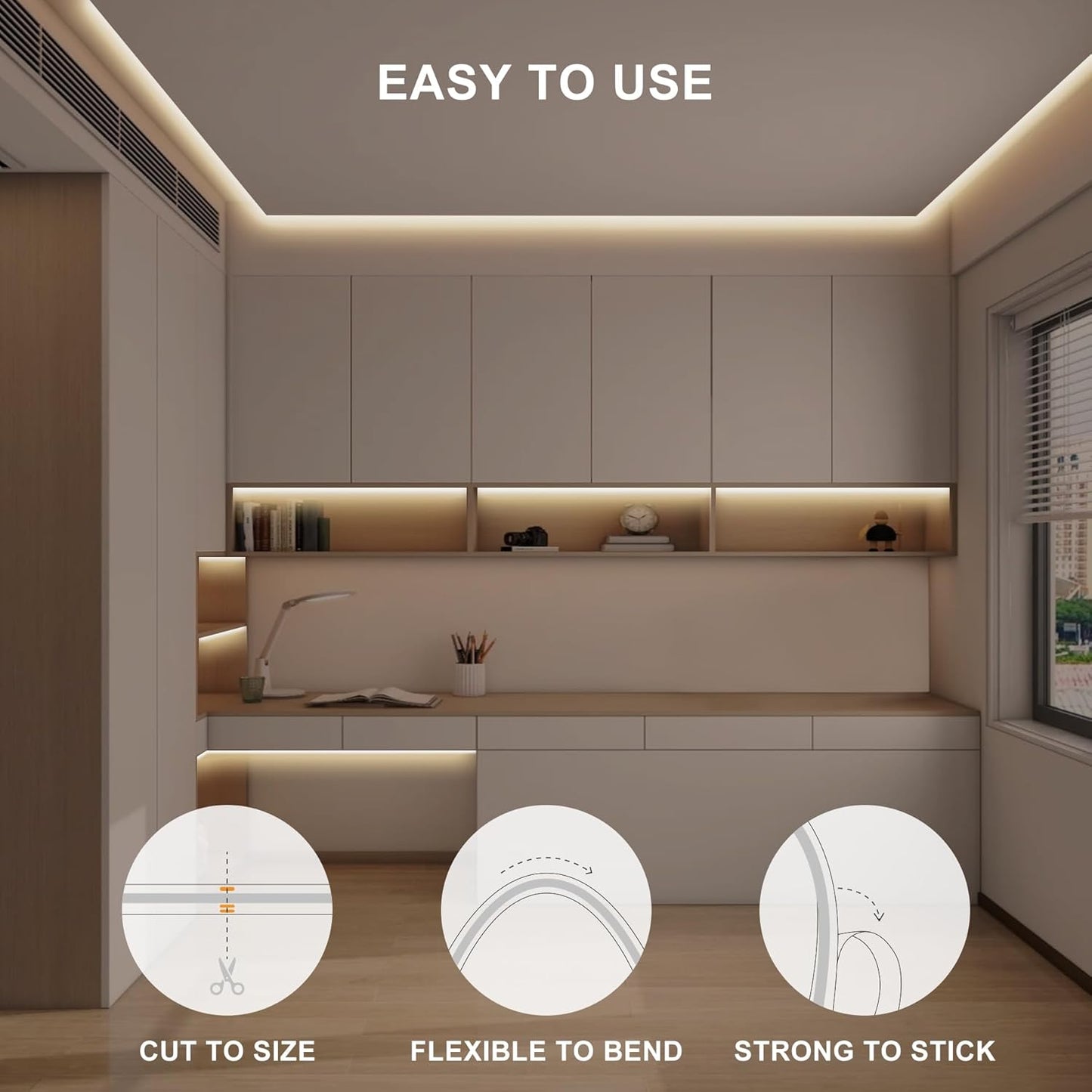 16.4ft/32.8ft_COB_LED_Strip_Light_with_Remote,_2700K-6500K_Dimmable_Bright_Warm_White_Led_COB_Strip_Light,_White_Continuous_Led_Strip_Light_for_Mirror,_Stair,_Cabinet,_Room