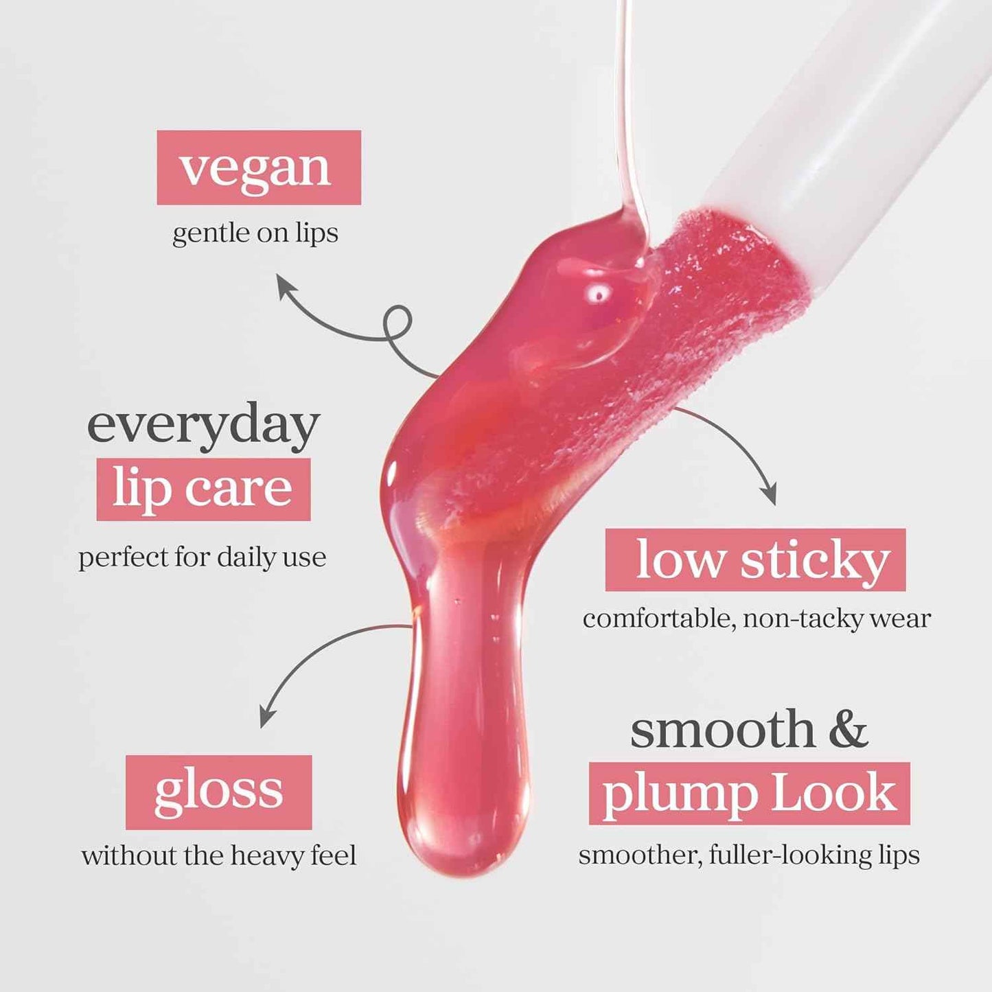 NOONI Korean Lip Oil | Long-Lasting, Moisturizing, Plumping, Revitalizing for Dry Lips, Waterproof, No Peel Off, Korean Tint, Hydrating Lip Stain, Nourishing Crystal Clear, 0.12 FL Oz
