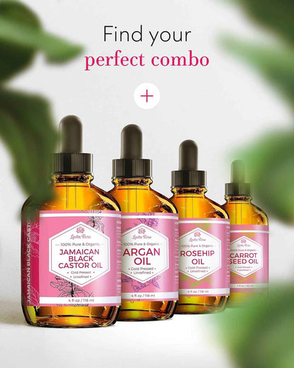 Leven Rose Jojoba Oil Organic, Pure Cold Pressed Carrier Oil, Natural Unrefined Moisturizer for Skin Hair and Nails