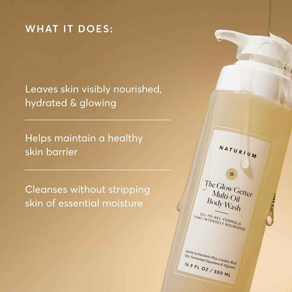 Naturium Multi-Oil Hydrating Body Wash, Gentle Cleanser, 16.9 oz