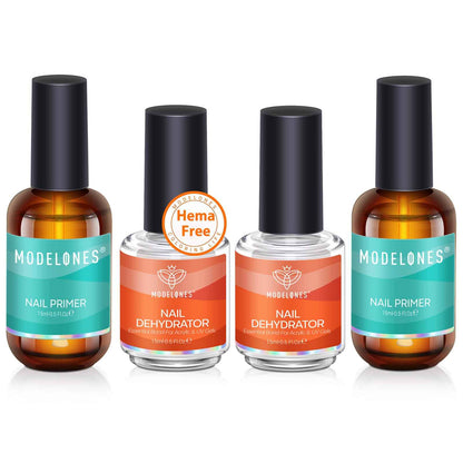 modelones Gel Top Coat, 15 ml 2026 Upgrade Super Shiny Base and Top Coat Set, Soak Off Nail Lamp Acid Free No Wipe Clear Base Top Gel Nail Polish