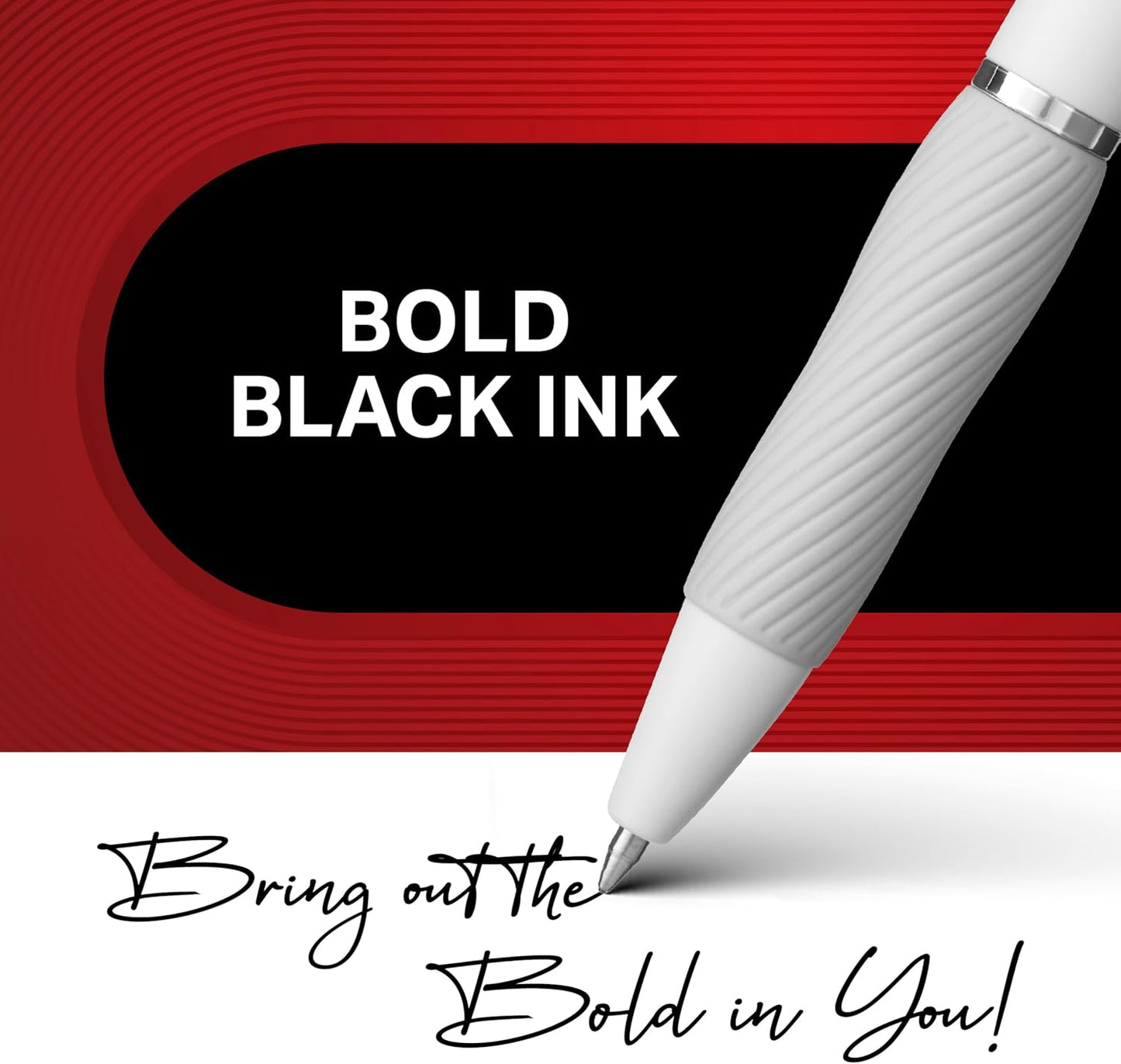 Sharpie_S-Gel_Pens,_Medium_Point_(0.7mm),_Pearl_White_Body,_Black_Ink,_4_Count_-_Ideal_for_Writing,_Journaling,_Drawing,_Coloring,_Note-Taking,_College_Supplies