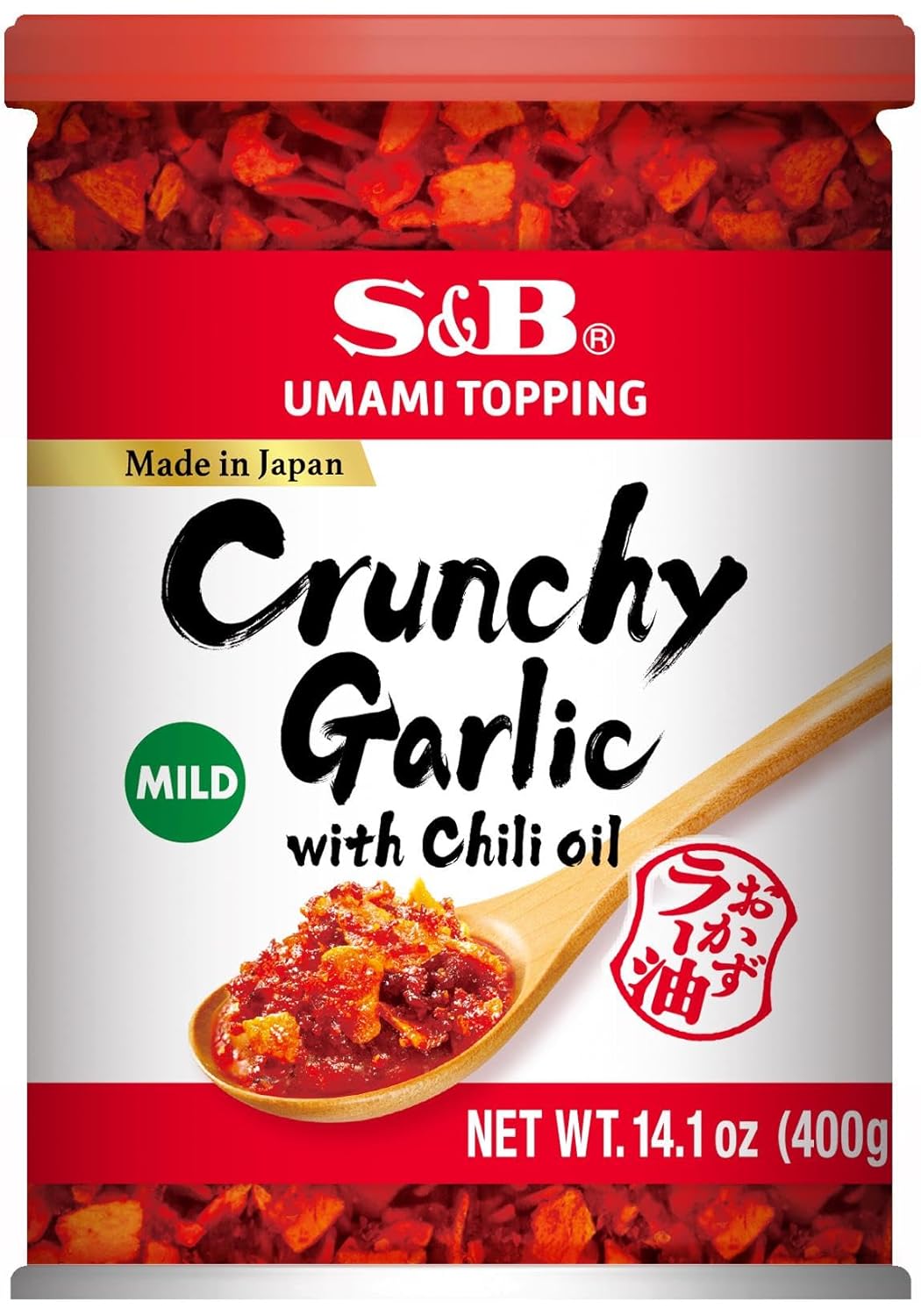 S&B_Chili_Oil_with_Crunchy_Garlic,_14.1_Ounce