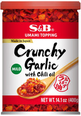 S&B Chili Oil with Crunchy Garlic, 14.1 Ounce