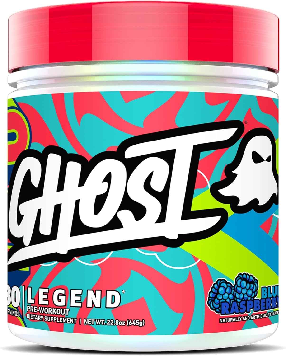 GHOST Legend Pre-Workout Powder - 30 Servings – Pre-Workout for Men & Women with Choline, L-Citrulline, & Beta Alanine for Energy & Focus