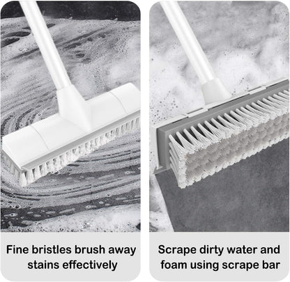 BOOMJOY_Floor_Scrub_Brush_with_Long_Handle,_2_in_1_Scrape_and_Brush,_Stiff_Bristles_for_Cleaning_Bathroom,_Patio,_Garage,_Kitchen,_Deck,_Tile