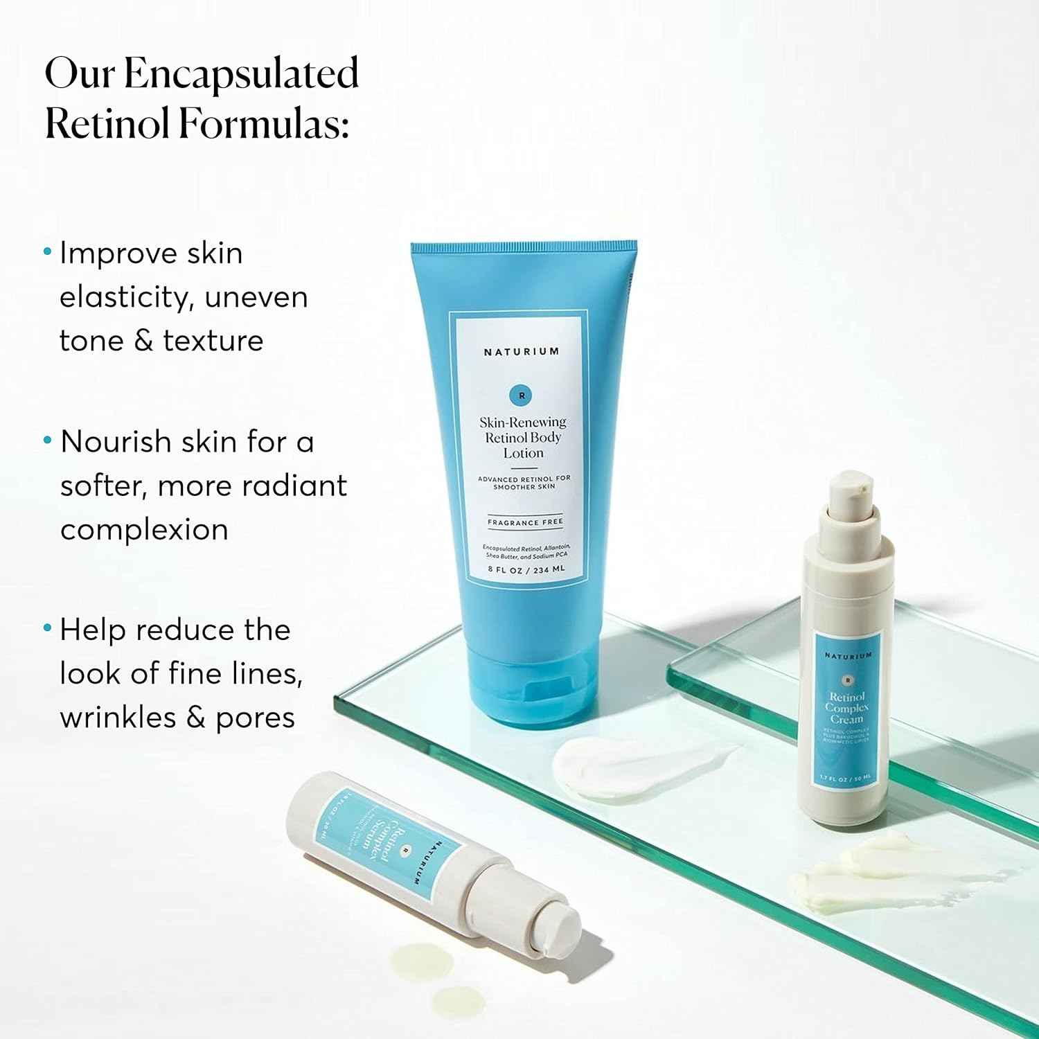 Naturium Skin-Renewing Retinol Body Lotion, Advanced Firming Anti-Aging Skin Care, with Encapsulated Retinol & Shea Butter