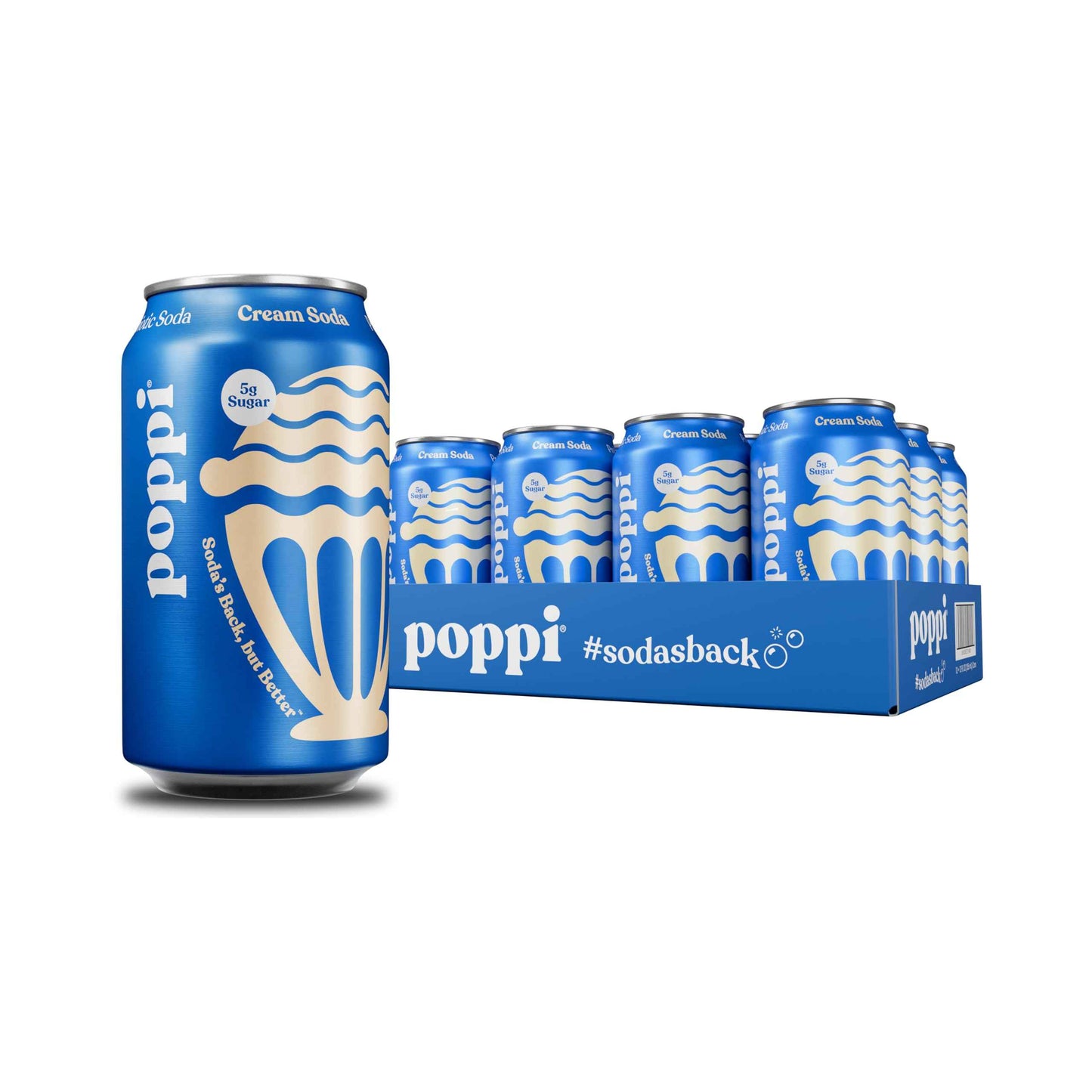 Poppi Sparkling Prebiotic Soda Beverage with Apple Cider Vinegar, Seltzer Water and Fruit Juice
