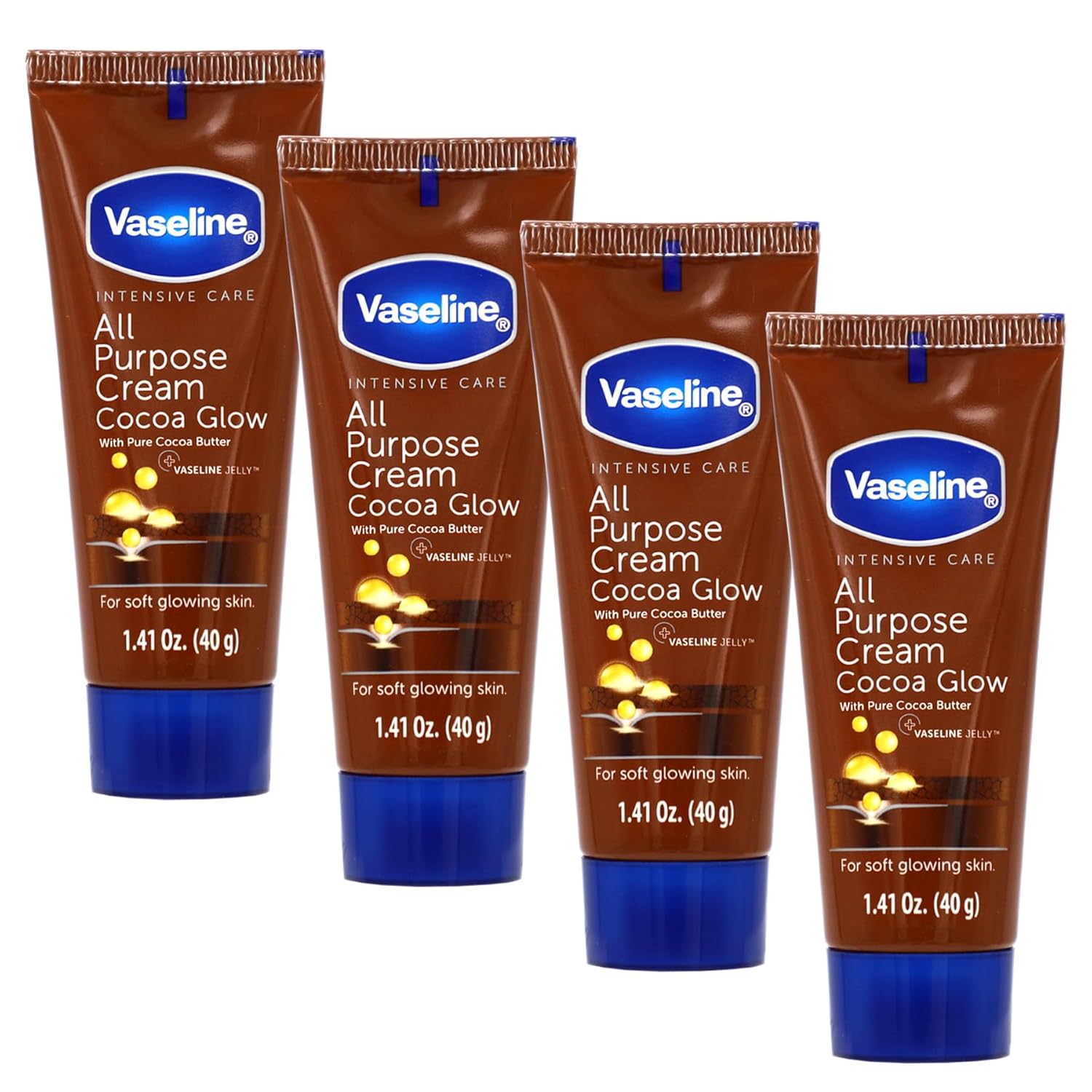 Vaseline_All_Purpose_Cream_Cocoa_Glow,_with_Pure_Cocoa_Butter,_4-Pack,_1.41_FL_Oz_Each,_4_Tubes