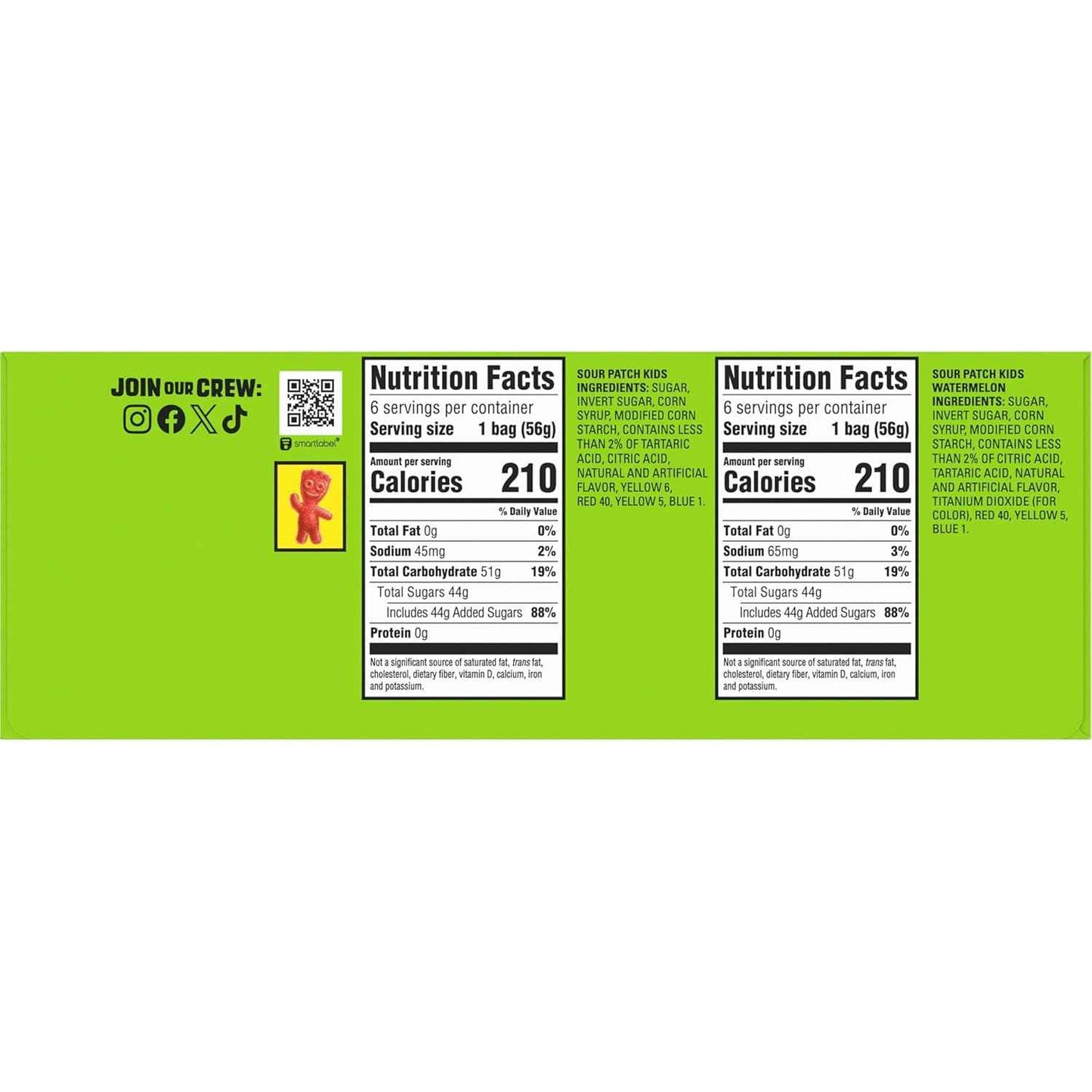 SOUR PATCH KIDS and SWEDISH FISH Mini Soft & Chewy Candy Variety Pack, Bulk Candy, 18-2 oz Bags