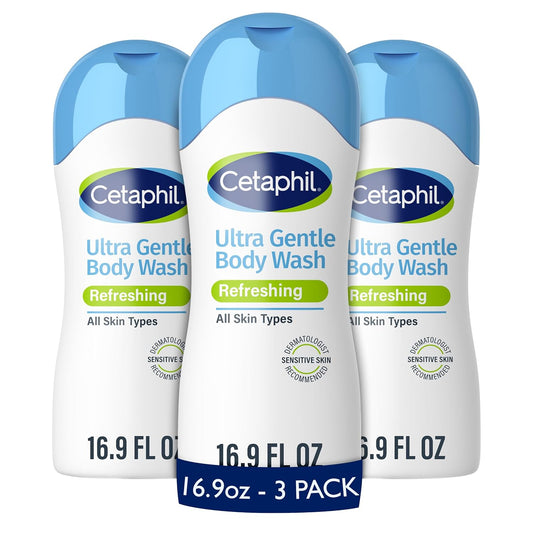 Cetaphil_Ultra_Gentle_Refreshing_Body_Wash,_Refreshing_Scent_For_Dry_to_Normal,_Sensitive_Skin,_16.9oz_Pack_of_3,_with_Aloe_Vera,_Calendula,_Vitamin_B5,_Hypoallergenic,_Dermatologist_Tested