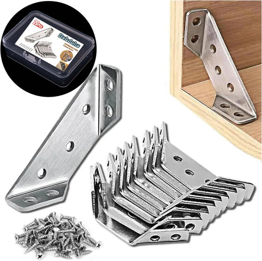 Furniture_Corner_Connector_-_20PCS_Universal_Stainless_Steel_L_Brackets_for_Wood,Hardware_Metal_Angle_Bracket_Corner_Braces,L_Bracket_for_Shelves,Table,Cabinet,Drawer,Corner_Brackets_for_Wood