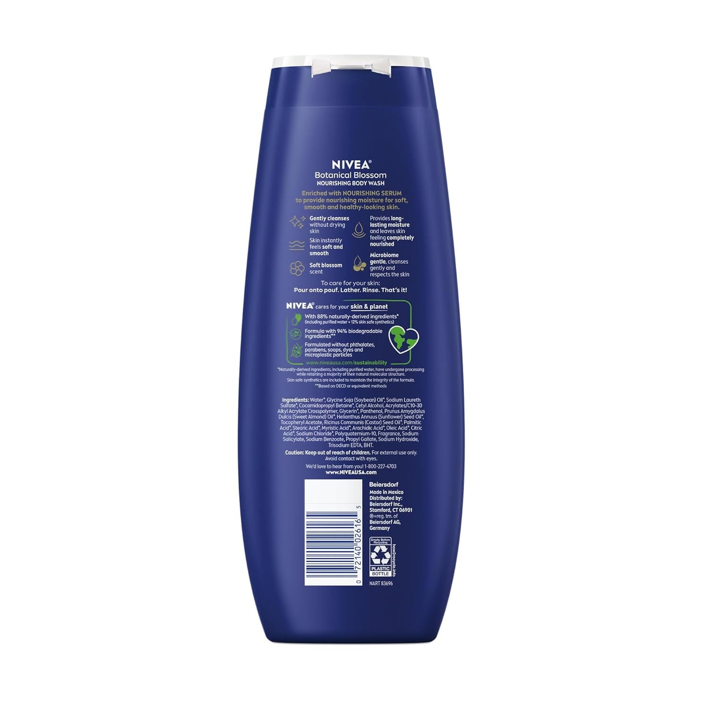 NIVEA_Nourishing_Botanical_Blossom_Body_Wash_with_Nourishing_Serum,_Moisturizing_Body_Wash_for_Women,_Enriched_with_Provitamin_B5_and_Vitamin_E,_20_Fl_Oz_Bottle