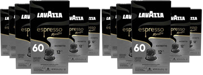 Lavazza Espresso Maestro Aluminum Capsules Compatible with Nespresso* Original Machines, Dark Espresso Roast, Arabica and Robusta Blend