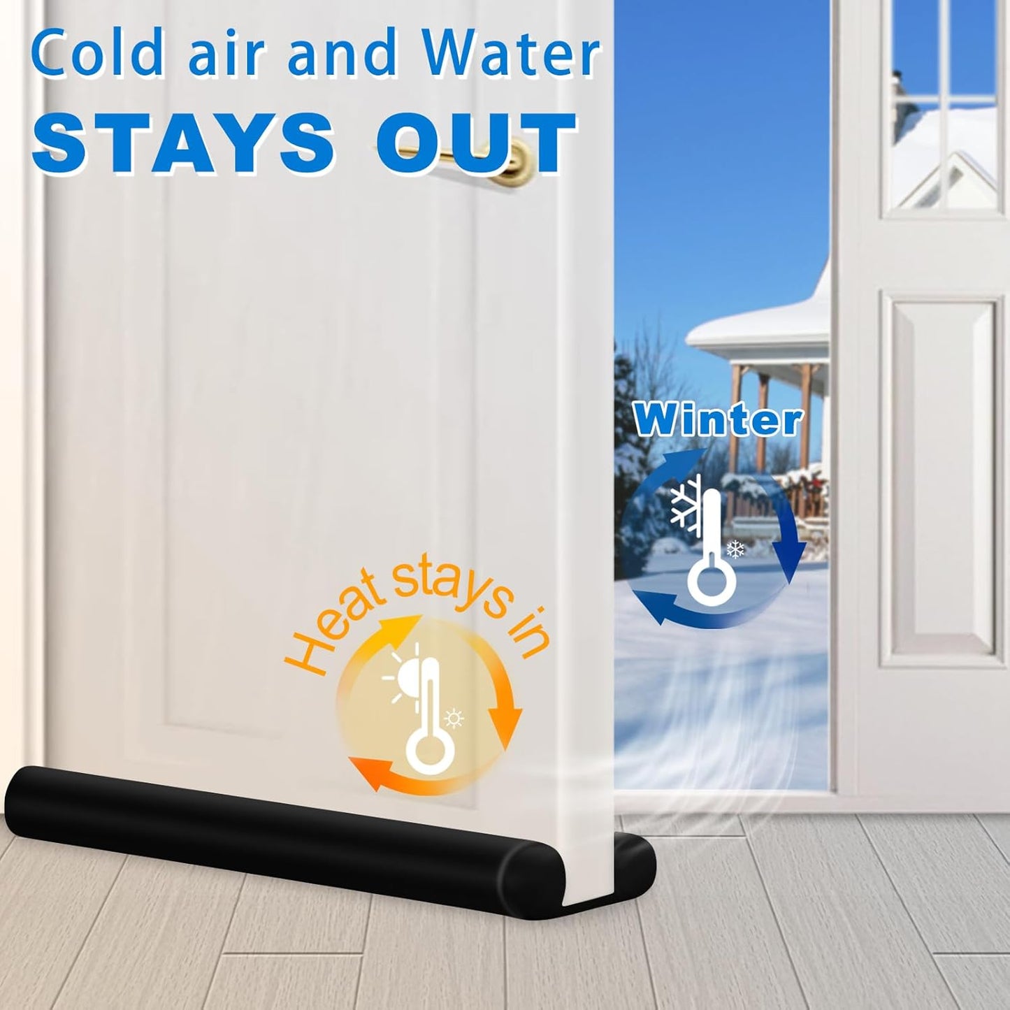 MAXTID_Large_Door_Draft_Stopper_for_Bottom_of_Doors_36”_Under_Door_Sweep_Noise_Blocker_Black_Gap_Stoppers_Adjustable_Doors_Seal_Sweep_Guard_Draft,_Window_Breeze_Stoppers,_Home_Essentials_Gadgets