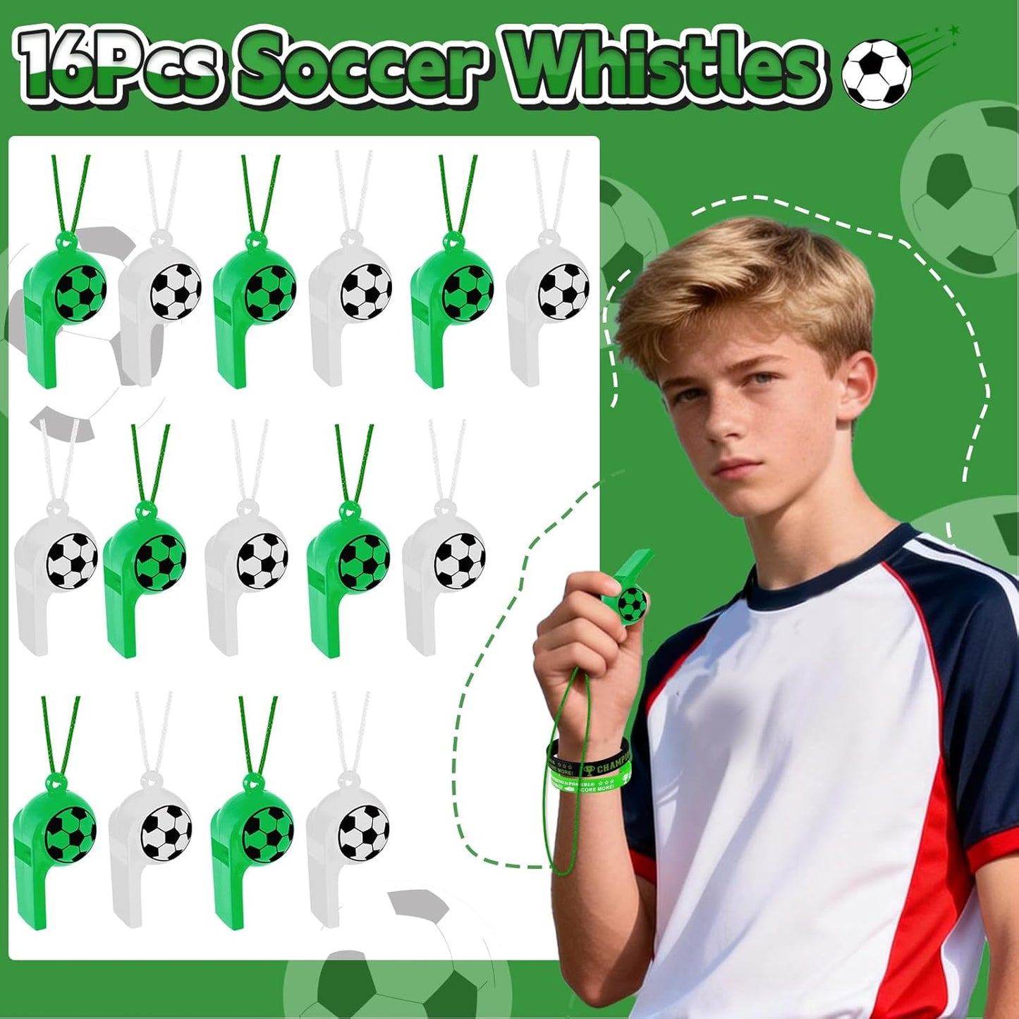 Miucat_98Pcs_Soccer_Party_Favors,_Soccer_Goodie_Bags_with_Silicone_Bracelet_Soccer_Whistles_Stickers_Drawstring_Bags_Gift_Snack_Bag_for_Soccer_Party_Decorations_Party_Supplies