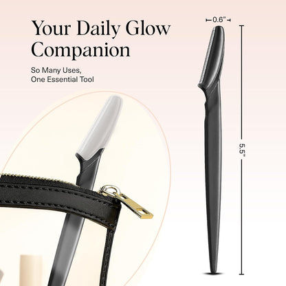Kitsch_Dermaplane_Razor_for_Women_Face_–_Face_Razors_for_Women_&_Men,_Eye_Brow_Razors_&_Face_Shaver_–_Exfoliating_Facial_Razor_&_Dermaplaner_as_Skin_Care_Tool_for_Smoother_Skin_-_Black,_6_pcs