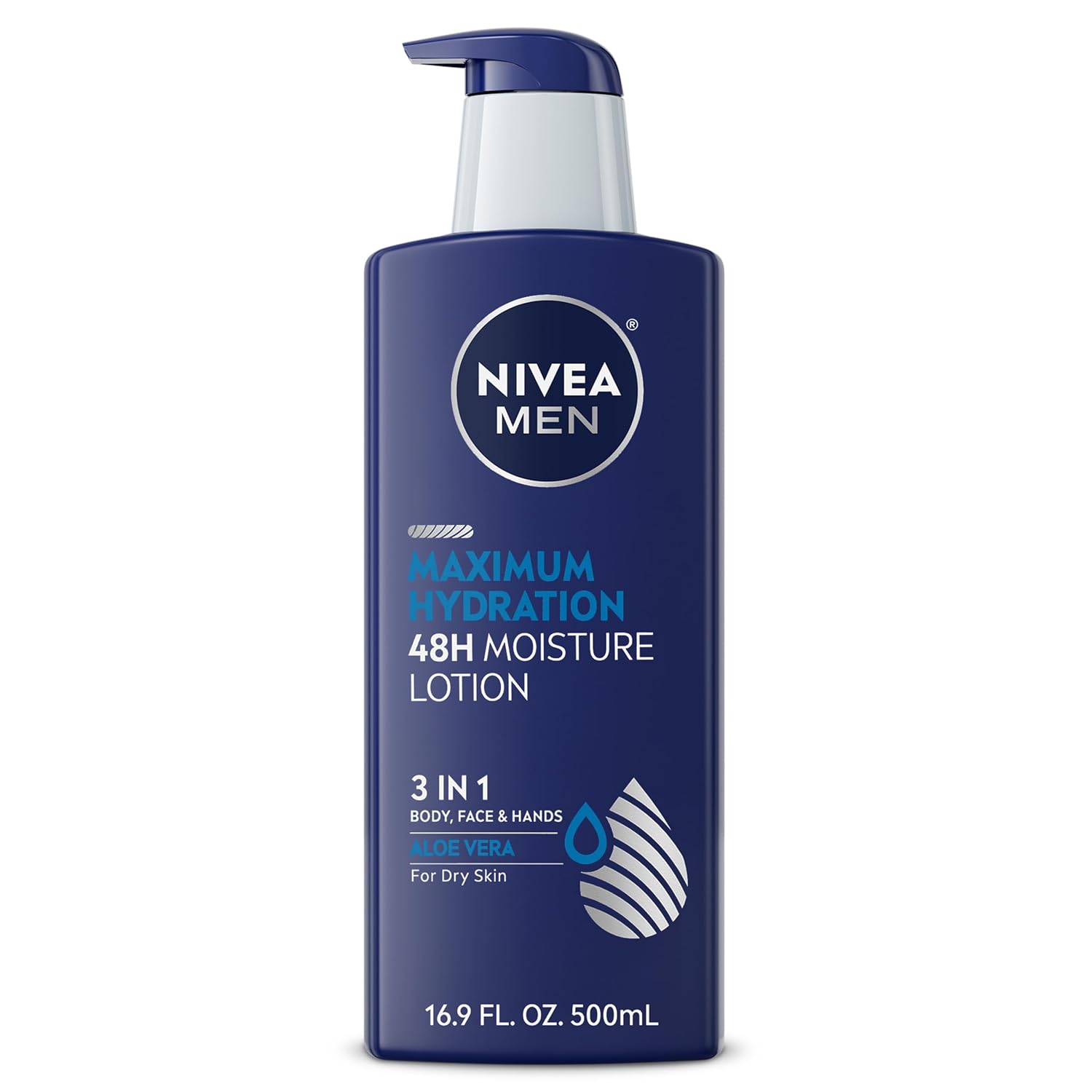 NIVEA_MEN_Real_Madrid_Limited_Edition_Design_Maximum_Hydration_48-Hour_Moisture_Body_Lotion_for_Dry_Skin,_Aloe_Vera_Lotion_for_Men,_3-in-1_Body,_Face_and_Hands,_16.9_Fl_Oz_Bottle