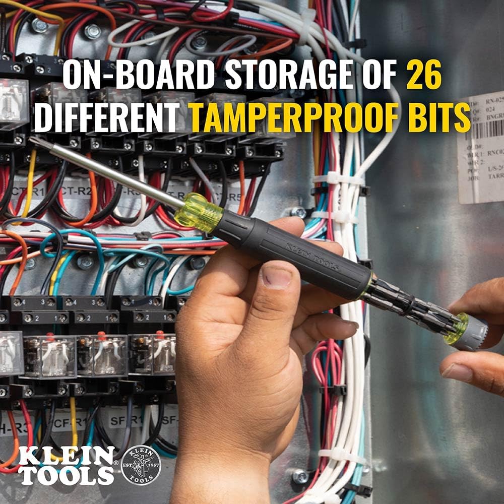Klein_Tools_32327_Precision_Screwdriver_Set,_27-in-1_Multi-Bit_Screwdriver,_Onboard_Storage,_Rare-Earth_Magnet,_Ideal_for_Terminal_Blocks