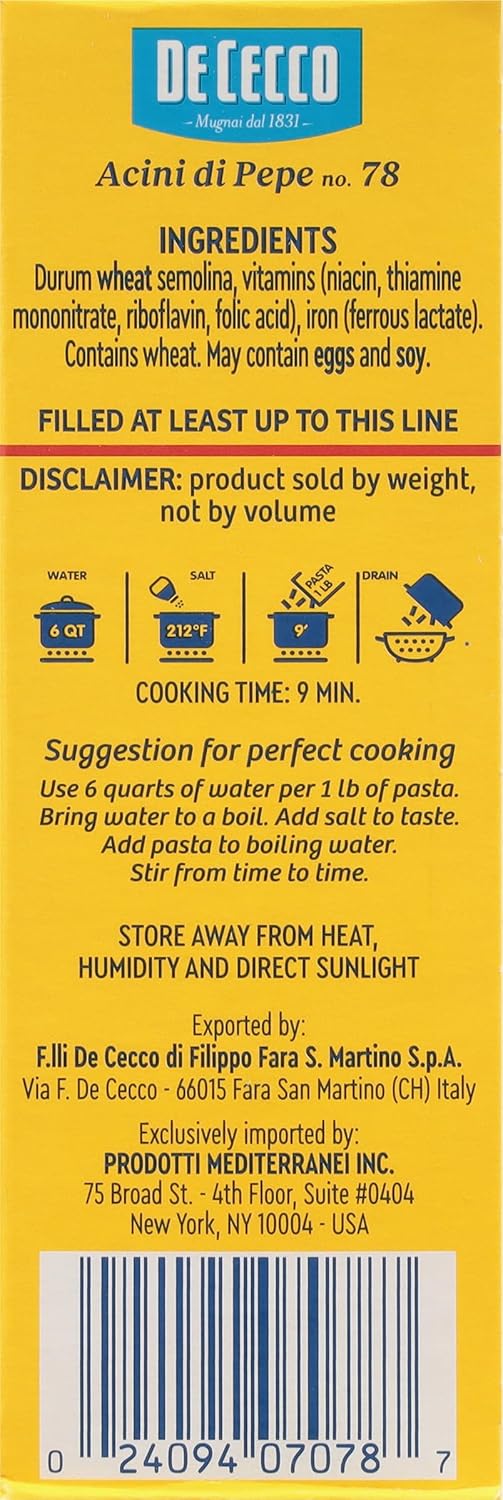 De_Cecco_Acini_Di_Pepe_No._78_Pasta,_16_Oz,_Authentic,_Slow_Dried,_Made_with_Semolina_and_Durum_Wheat,_Versatile_Pasta_for_Sauces_&_Recipes,_Made_in_Italy